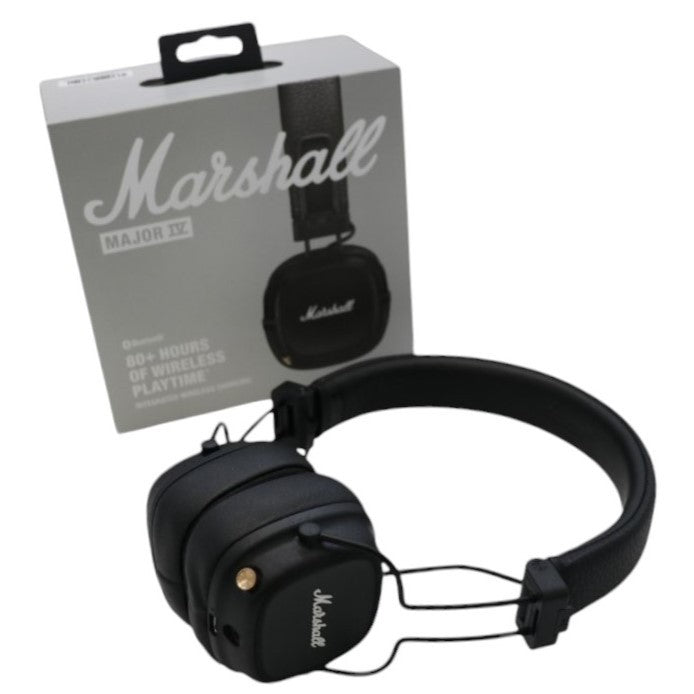 [中古(A)] マーシャル(Marshall) Major IV ワイヤレスヘッドホン ブラック [非常に良い]