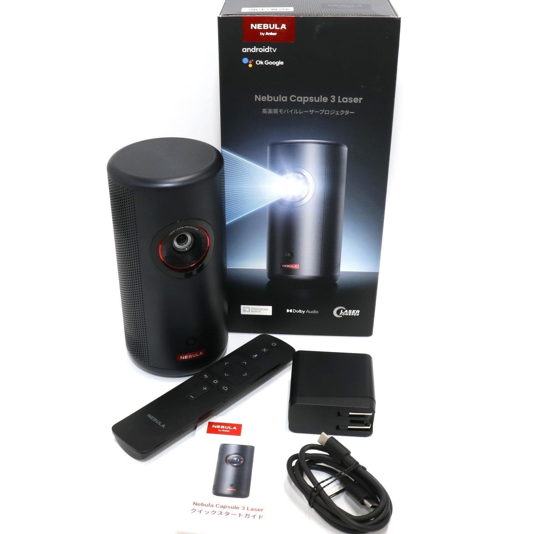 D] テレビ・オーディオ・カメラ [ジャンク] Anker Nebula Capsule 3