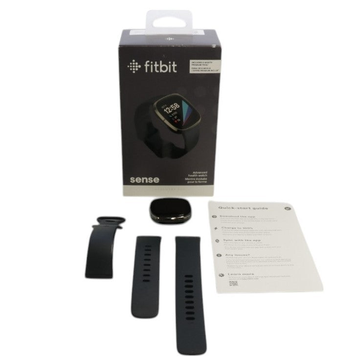 中古(C)]Fitbit Sense Alexa搭載/GPS搭載 スマートウォッチ Carbon  