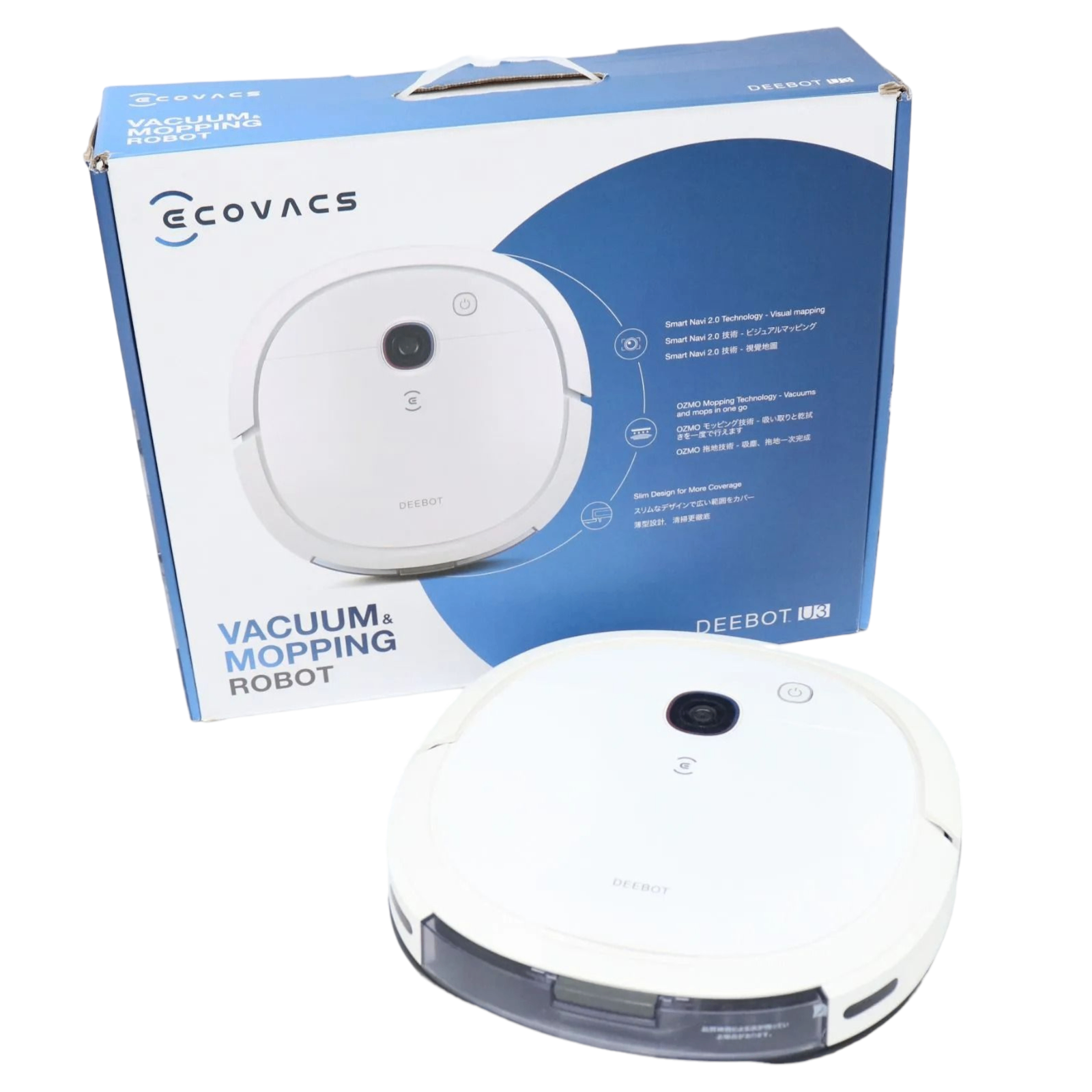 [中古(B)] ECOVACS DEEBOT U3 家庭用ロボット掃除機 [良い]