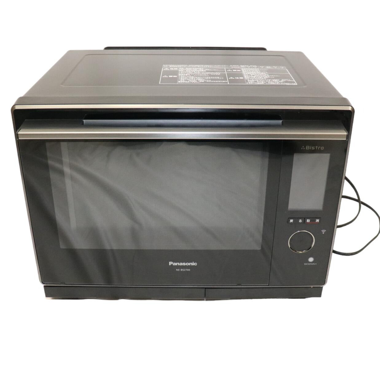 パナソニック ビストロ NE-BS2700 オーブンレンジ 30L ブラック NE-BS2700-K [中古][可(C)] – Rentio  Outlet