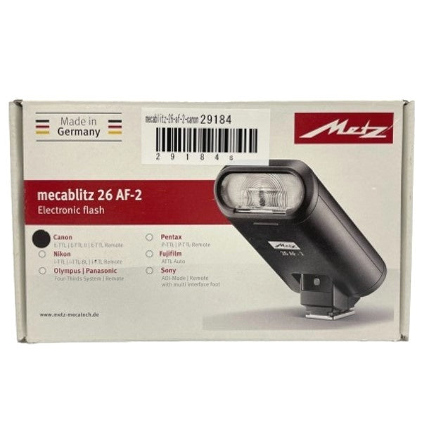 中古・新同品】Metz フラッシュ mecablitz 26AF-2♯009 中古・新同品】Metz フラッシュ mecablitz 26AF-2♯009