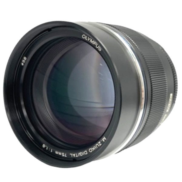 [中古(B)] OLYMPUS M.ZUIKO DIGITAL ED 75mm F1.8 単焦点レンズ ブラック [良い]