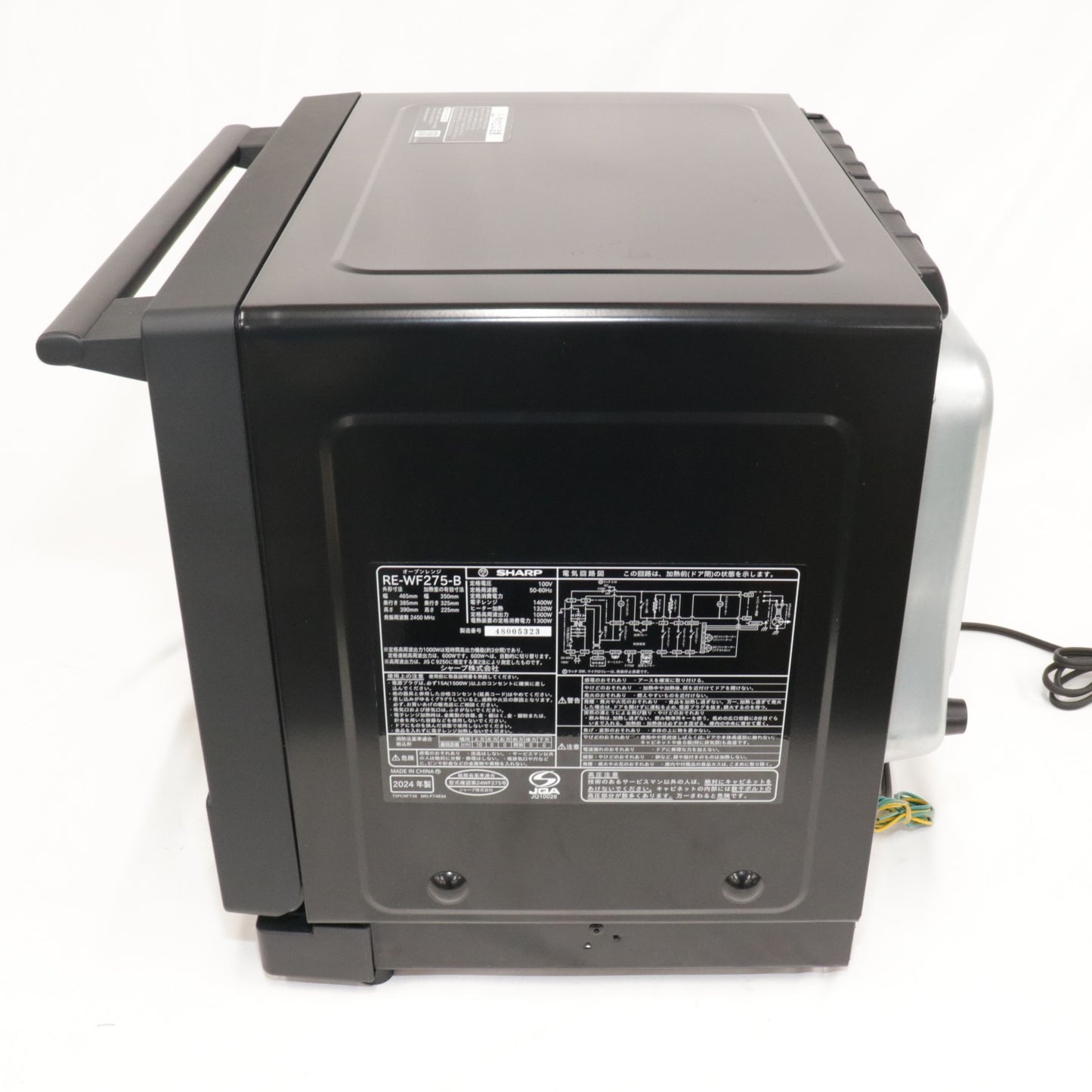 [中古(B)] [27L]シャープ PLAINLY RE-WF275 オーブンレンジ re-wf275-b ブラック [良い]