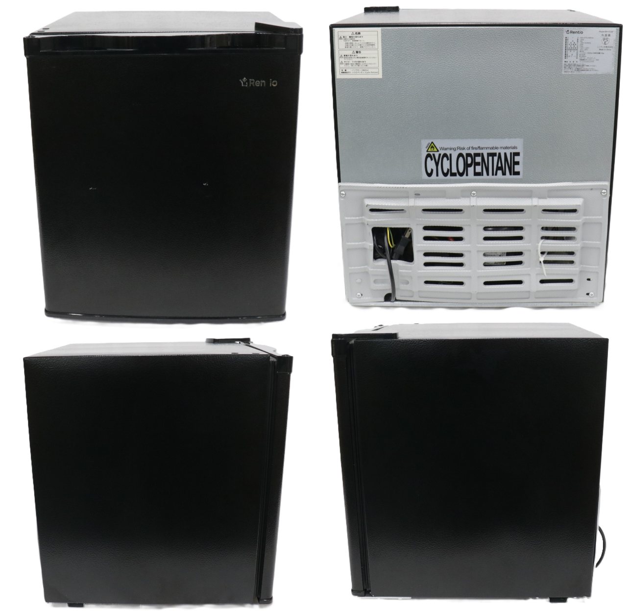 [中古(C)] [32L]レンティオ 小型冷凍庫 1ドア セカンド冷凍庫 RN-FZ32　rn-fz32-bk ブラックrn-fz32-bk　[可]