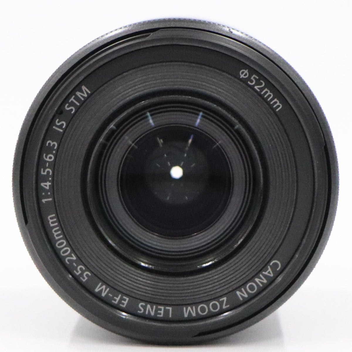 CANON EF-M 55-200mm F4.5-6.3 IS STM 望遠ズームレンズ ef-m55-200-b  ブラック 整備済みアウトレット品 [中古(B)]
