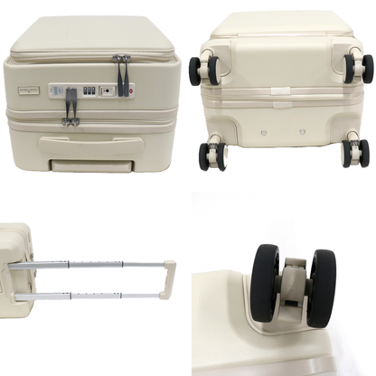 [1-3泊向けサイズ]LEGEND WALKER co5902 co-Trip ことりっぷ 24L ハードスーツケース　co5902-38-iv  アイボリー 整備済みアウトレット品 [中古(C)]