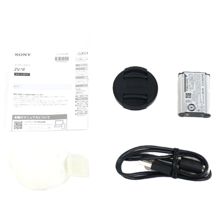 ソニー VLOGCAM ZV-1F コンパクトデジタルカメラ　sony-vlogcam-zv-1f-wc  ホワイト 整備済みアウトレット品 [良い(B)]