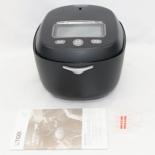 [中古(C)] [5.5合炊き] タイガー魔法瓶 土鍋ご泡火炊き JRX-T100 土鍋圧力IH式 炊飯器　jrx-t100kt コスモブラックjrx-t100kt　[可]