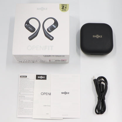 [中古(C)]  shokz 完全ワイヤレスイヤホン OpenFit ブラックopenfit-skz-ep-000020　[可]