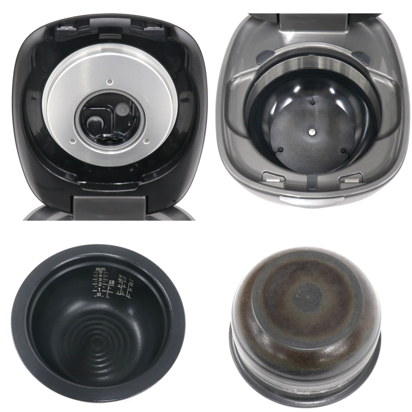 [中古(B)] [5.5合]タイガー魔法瓶 土鍋ご泡火炊き JPL-T100 土鍋圧力IH式 炊飯器 エボニーブラック jpl-t100 ブラック [良い]