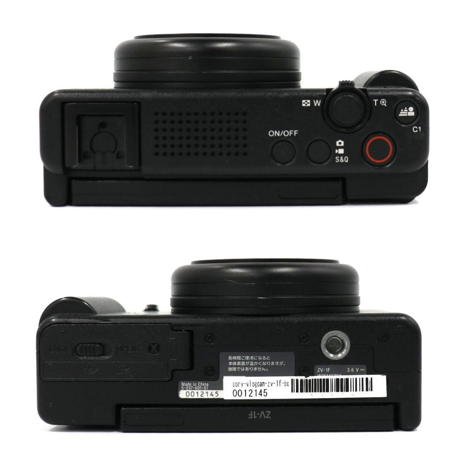 ソニー VLOGCAM ZV-1F コンパクトデジタルカメラ sony-vlogcam-zv-1f-bc  ブラック 整備済みアウトレット品 [良い(B)]