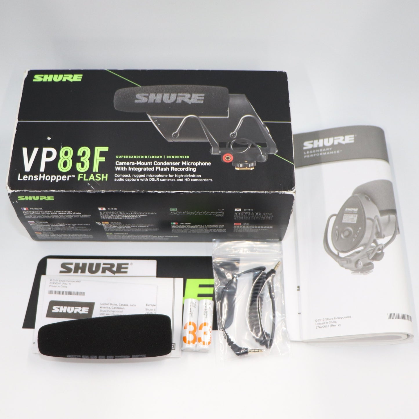 [中古(C)]  SHURE カメラマウント ショットガンマイク VP83F  vp83f　[可]