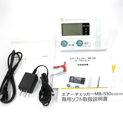 [中古(A)] SB環境 エアーチェッカー Co2/VOCsモニター MB-530 二酸化炭素濃度 mb-530 [非常に良い]