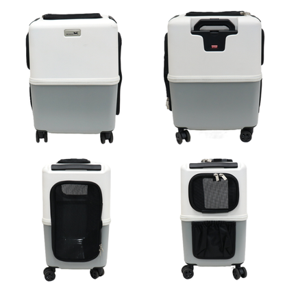 LEGEND WALKER PETiCO iCO ペットキャリー Mサイズ 3001-M ico-3001-m-gy-wh  サンドグレー×ホワイト 整備済みアウトレット品 [中古(C)]