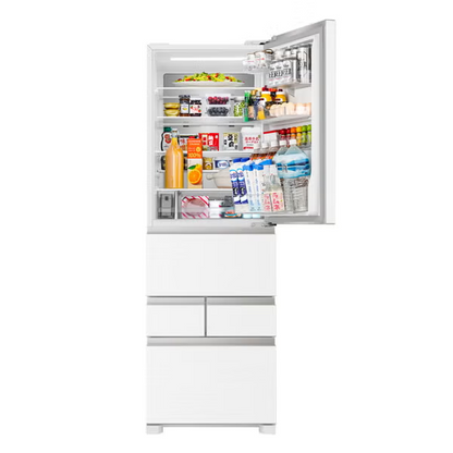 【特殊配送】[450L][ファミリー向け][右開き]Hisense (ハイセンス) HR-DC450K 冷凍冷蔵庫　hr-dc-450k-w  シルクホワイト 整備済みアウトレット品 [中古(B)]