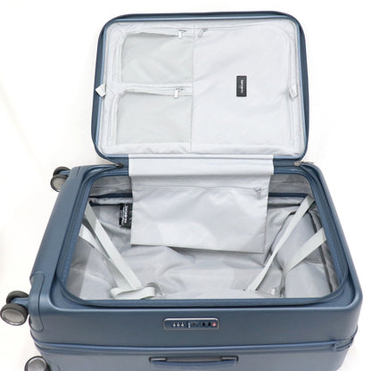 [5-8泊向けサイズ]サムソナイト ジップリックスFT スピナー68EXP 76L/拡張時92 L ハードスーツケース samsonite-zipprix68-n  ネイビー 整備済みアウトレット品 [中古(C)]