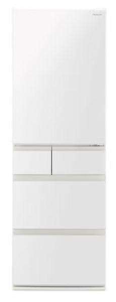 【特殊配送】[406L][ファミリー向け][右開き]パナソニック NR-E41EX1 冷凍冷蔵庫　nr-e41ex1-w  ハーモニーホワイト 整備済みアウトレット品 [中古(C)]