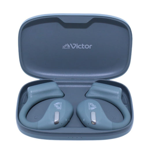 [中古(B)] JVCケンウッド Victor nearphones HA-NP50T ワイヤレスイヤホン セージグリーン[良い]