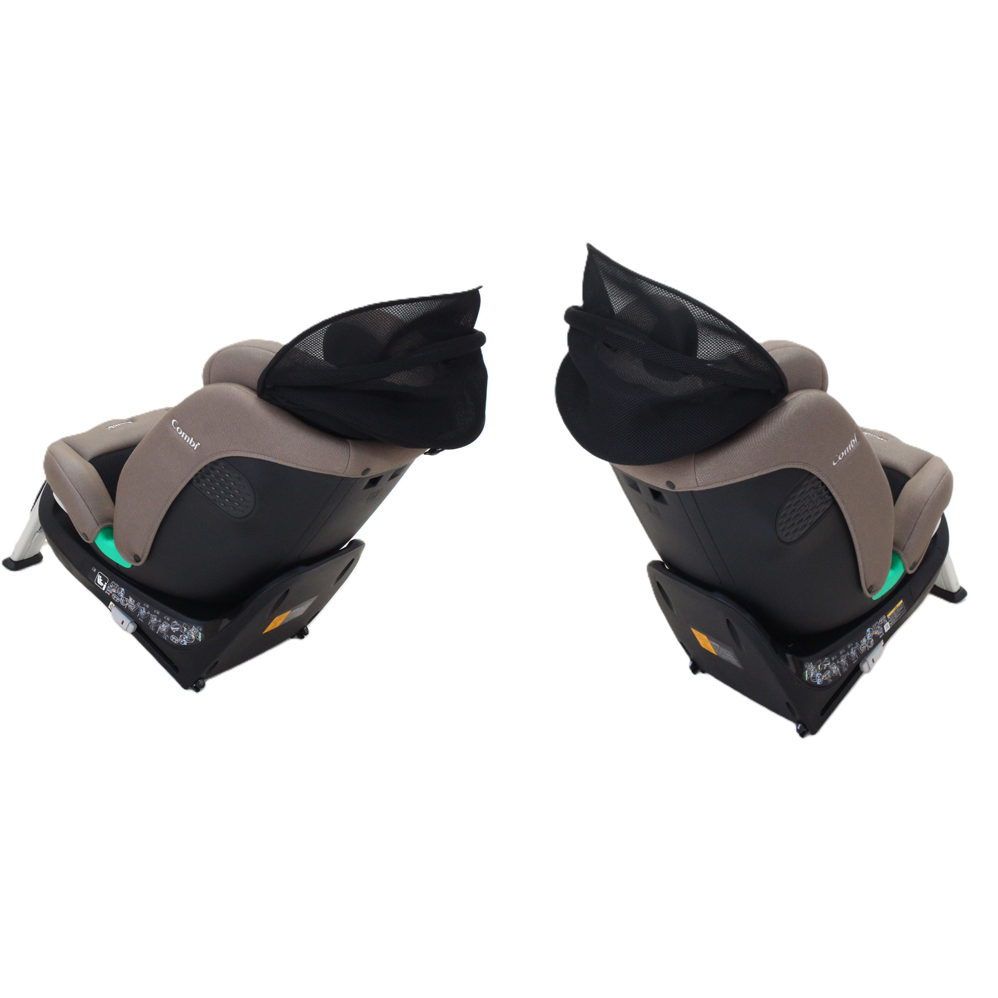 コンビ クルムーヴ ロング R129 エッグショック EA チャイルドシート (ISOFIX固定 / R129適合) 4972990193641  グレージュ 整備済みアウトレット品 [良い(B)]
