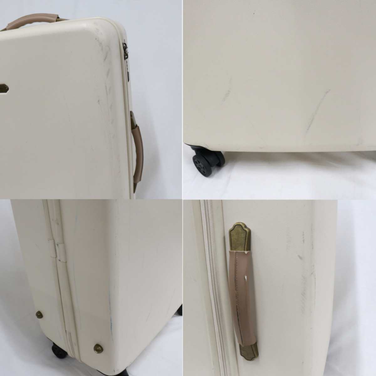 [5-8泊向けサイズ]ブルーノ MILESTO UTILITY 75L ハードキャリーケース スーツケース mls-657-sbe  サンドベージュ 整備済みアウトレット品 [中古(C)]