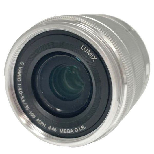 [中古(C)] パナソニック LUMIX G VARIO 35-100mm/F4.0-5.6 ASPH./MEGA O.I.S. H-FS35100 望遠ズームレンズ h-fs35100-s シルバー [可]