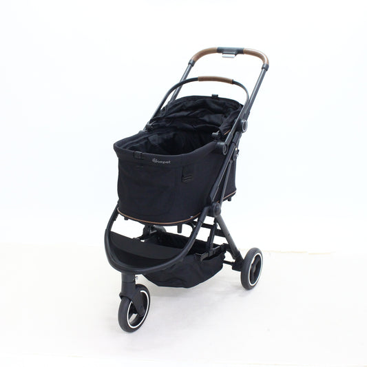 コンビ ペット用カート ルルテイル キャリー 4972990195164  マウナロアブラック 整備済みアウトレット品 [中古(C)]