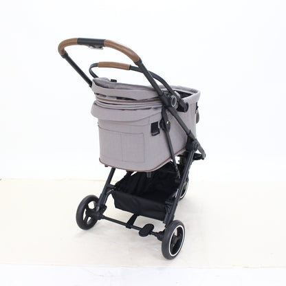 [中古(C)] コンビ ペット用カート ルルテイル キャリー レンティキュラークラウズグレー4972990195140　[可]