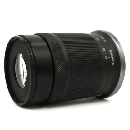 CANON RF-S55-210mm F5-7.1 IS STM 望遠ズームレンズ rf-s55-210isstm-b  ブラック 整備済みアウトレット品 [中古(B)]