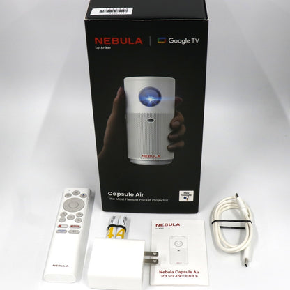 Anker Nebula Capsule Air モバイルプロジェクター d4112521  ホワイト 整備済みアウトレット品 [中古(C)]