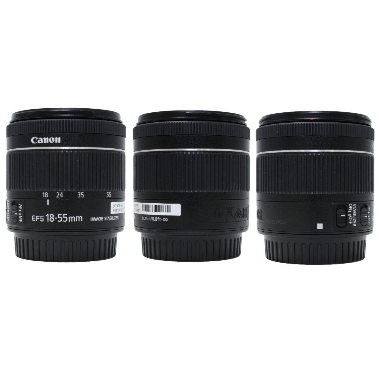 [中古(A)] CANON EF-S 18-55mm F4-5.6 IS STM 標準ズームレンズ[非常に良い]