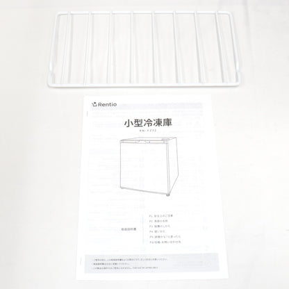 [中古(C)] [32L]レンティオ 小型冷凍庫 1ドア セカンド冷凍庫 RN-FZ32　rn-fz32-bk ブラックrn-fz32-bk　[可]