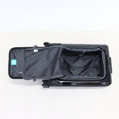 [1-3泊向けサイズ]LEGEND WALKER 6031 フィット 15L/拡張時35L ハードスーツケース 6031-47-bk  クリスタルブラック 整備済みアウトレット品 [良い(B)]