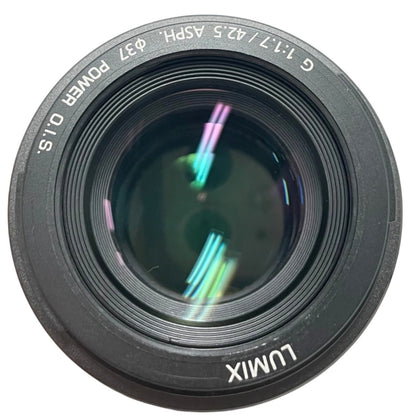 [中古(B)] パナソニック LUMIX G 42.5mm/F1.7 ASPH./POWER O.I.S. H-HS043-K 単焦点レンズ ブラック [良い]