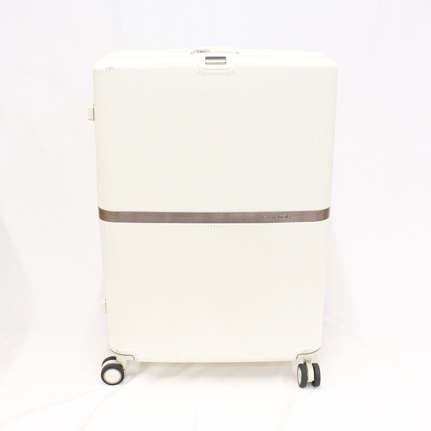 [8-10泊向けサイズ]サムソナイト ミンター スピナー75 エキスパンダブル 100L/拡張時118L ハードスーツケース samsonite-minter75-iv  アイボリー 整備済みアウトレット品 [中古(C)]