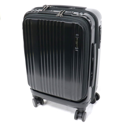[中古(B)] [1-3泊向けサイズ]BERMAS INTER CITY No.60520 フロントオープン35L 48cm ジェットブラック ハードスーツケース　intercity-60520 ジェットブラック [良い]