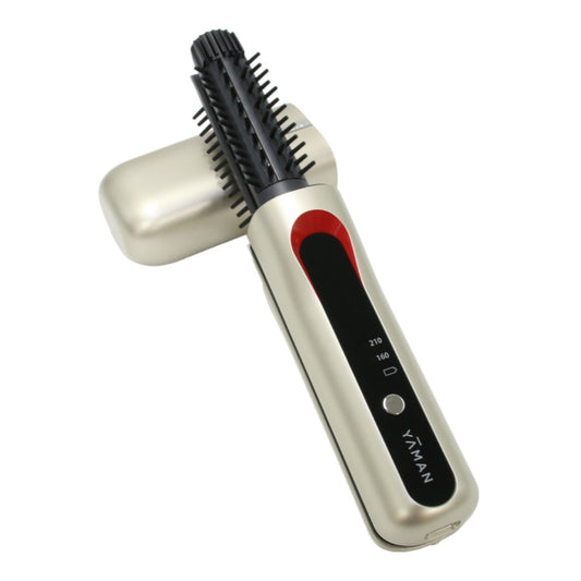 [中古(A)] ヤーマン ヘアアイロン ヘアボリューマー ポータブル ブラシ型 ゴールド YJHB2N [非常に良い]