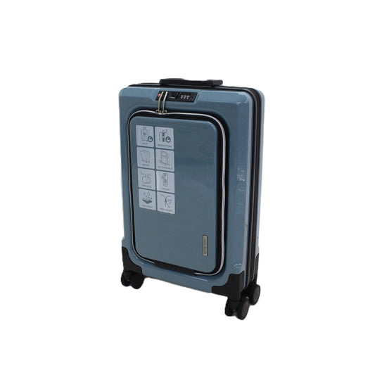 [1-3泊向けサイズ]LEGEND WALKER 6031 フィット 15L/拡張時35L ハードスーツケース 6031-47-bl  グレイッシュブルー 整備済みアウトレット品 [良い(B)]