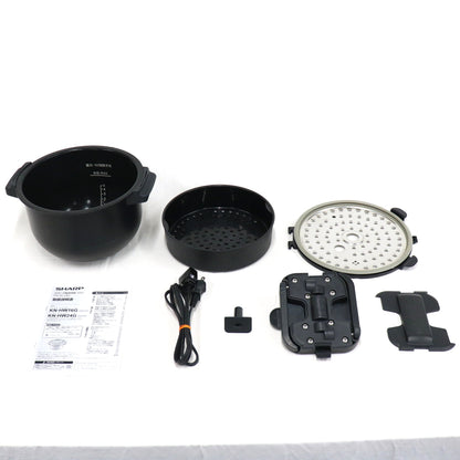 シャープ ヘルシオ ホットクック KN-HW24G 2〜6人用 2.4L容量 kn-hw24g-b  ブラック 整備済みアウトレット品 [中古(C)]