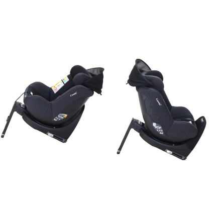 コンビ クルムーヴ R129 エッグショック CA チャイルドシート (ISOFIX固定 / R129適合) 4972990186018  ブラック 整備済みアウトレット品 [良い(B)]