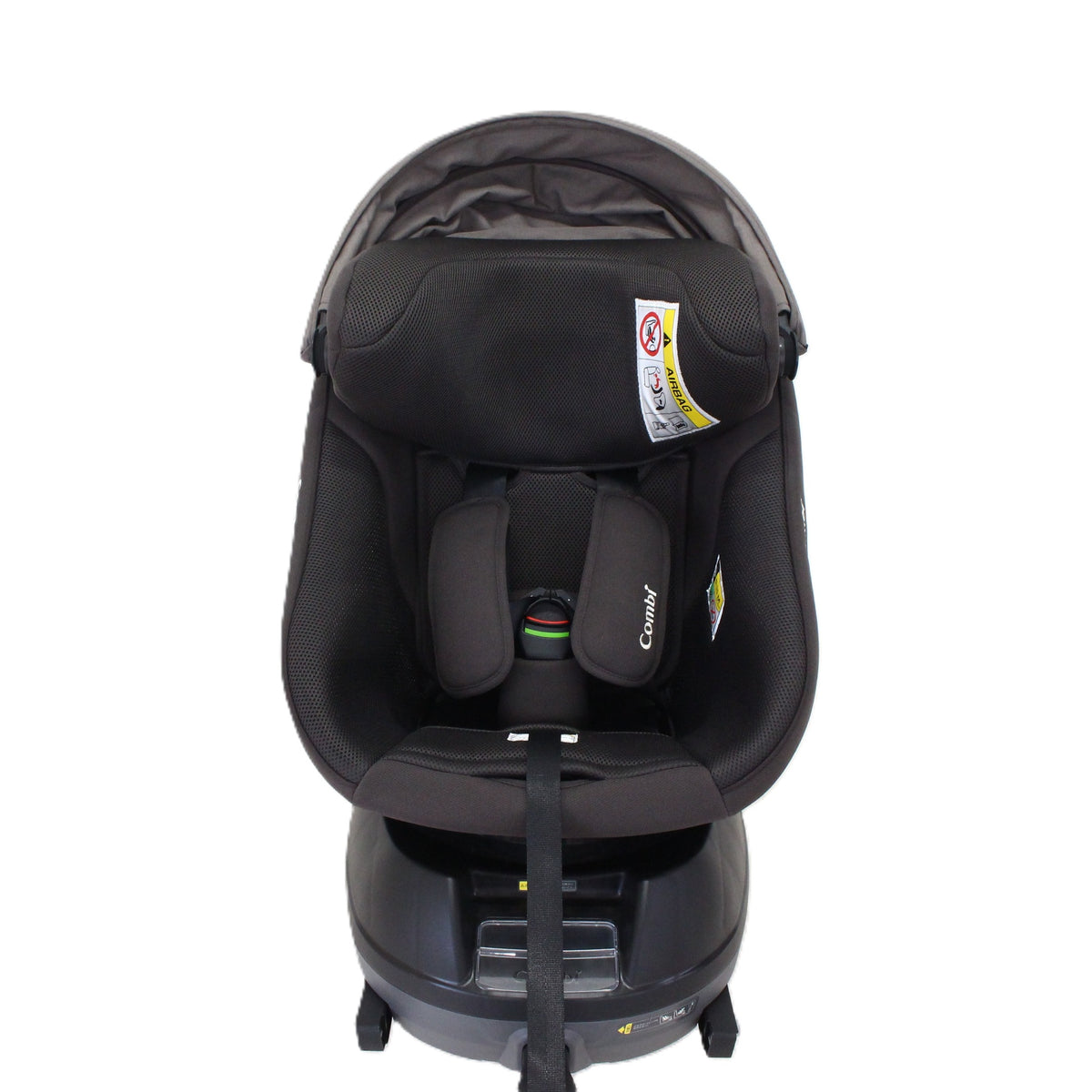 コンビ クルムーヴ コンパクト R129 エッグショック JS チャイルドシート (ISOFIX固定 / R129適合) 4972990196727  ブラウン 整備済みアウトレット品 [良い(B)]