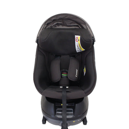 コンビ クルムーヴ コンパクト R129 エッグショック JS チャイルドシート (ISOFIX固定 / R129適合) 4972990196727  ブラウン 整備済みアウトレット品 [良い(B)]