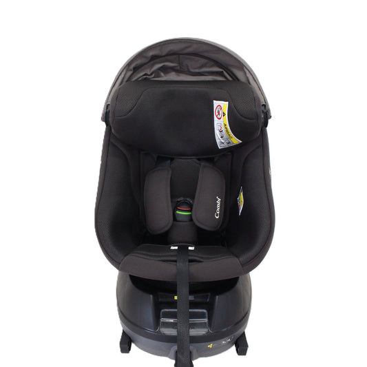 コンビ クルムーヴ コンパクト R129 エッグショック JS チャイルドシート (ISOFIX固定 / R129適合) 4972990196727  ブラウン 整備済みアウトレット品 [良い(B)]