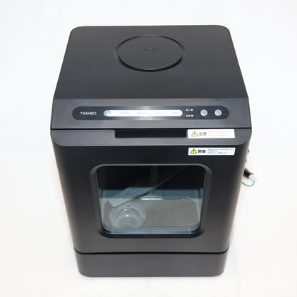 [～食器12点]サンコー ラクア 食器洗い乾燥機 mini Plus 工事不要 タンク式 tk-miniplus-b  ブラック 整備済みアウトレット品 [良い(B)]