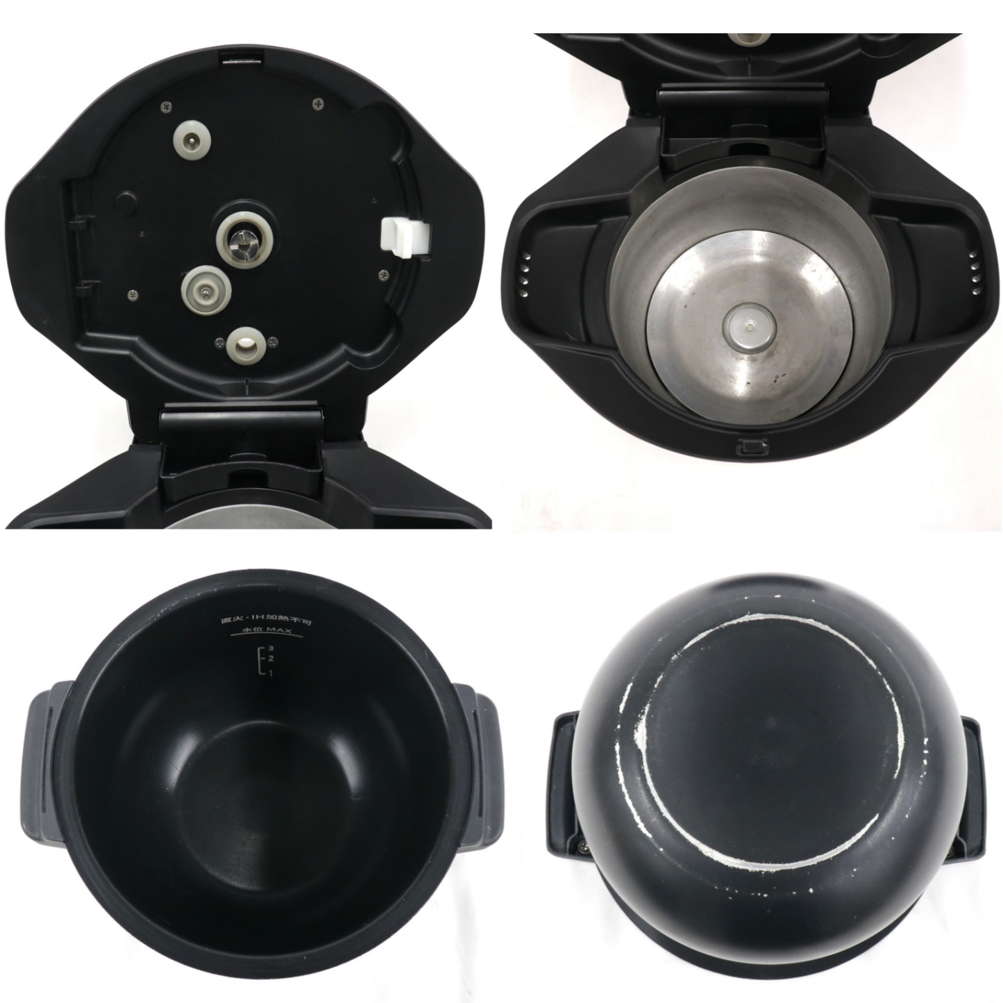 [中古(C)] シャープ ヘルシオ ホットクック KN-HW16G-W 2〜4人用 1.6L容量 kn-hw16g-w ホワイトkn-hw16g-w　[可]