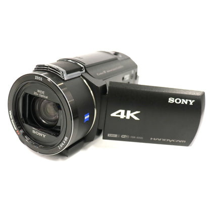 ソニー 4Kビデオカメラ FDR-AX45A fdr-ax45a-b  ブラック 整備済みアウトレット品 [中古(C)]