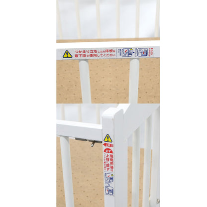 [中古(B)] カトージ 折りたたみベビーベッド ハイポジションタイプ　katoji-folding-babybed-wh ホワイト [良い]