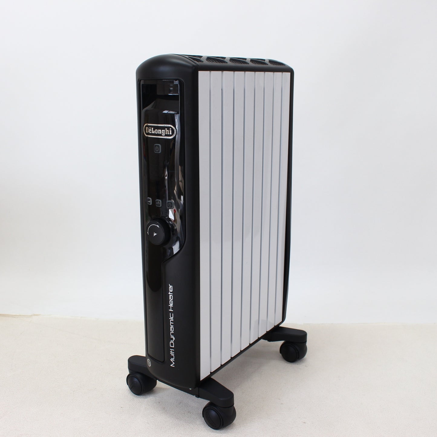 [中古(C)][2020年発売モデル] デロンギ マルチダイナミックヒーター MDHU12-BK 1200W ピュアホワイト＋マットブラック (暖房目安 8～10畳) mdhu12-bk　[可]