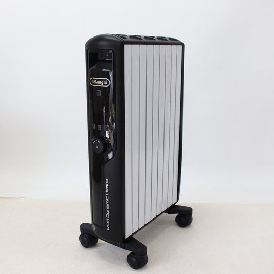 [中古(C)][2020年発売モデル] デロンギ マルチダイナミックヒーター MDHU12-BK 1200W ピュアホワイト＋マットブラック (暖房目安 8～10畳) mdhu12-bk　[可]