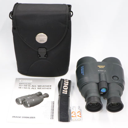 [中古(B)] [倍率15倍]Canon IS ALL WEATHER BINOCULARS 15×50 コンサート・ライブ向け 防振双眼鏡  [良い]